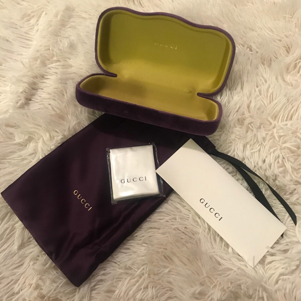 Authentic Velvet Gucci Sunglass Case